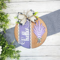 Hello Lavender Door Hanger Wood Craft Blank | DIY Kits