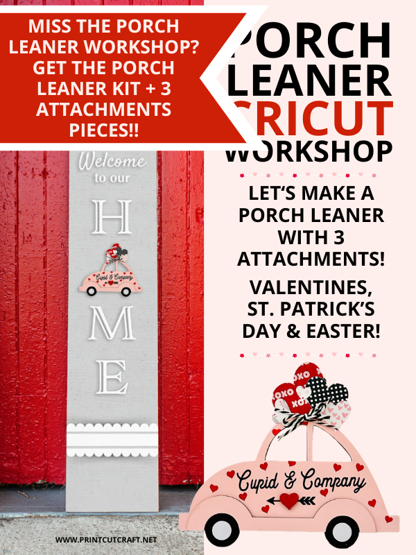 Porch Leaner Interchangeable Pieces | Wood Craft Blank