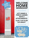 Porch Leaner Home Sign Summer Edition| Wood Craft Blank