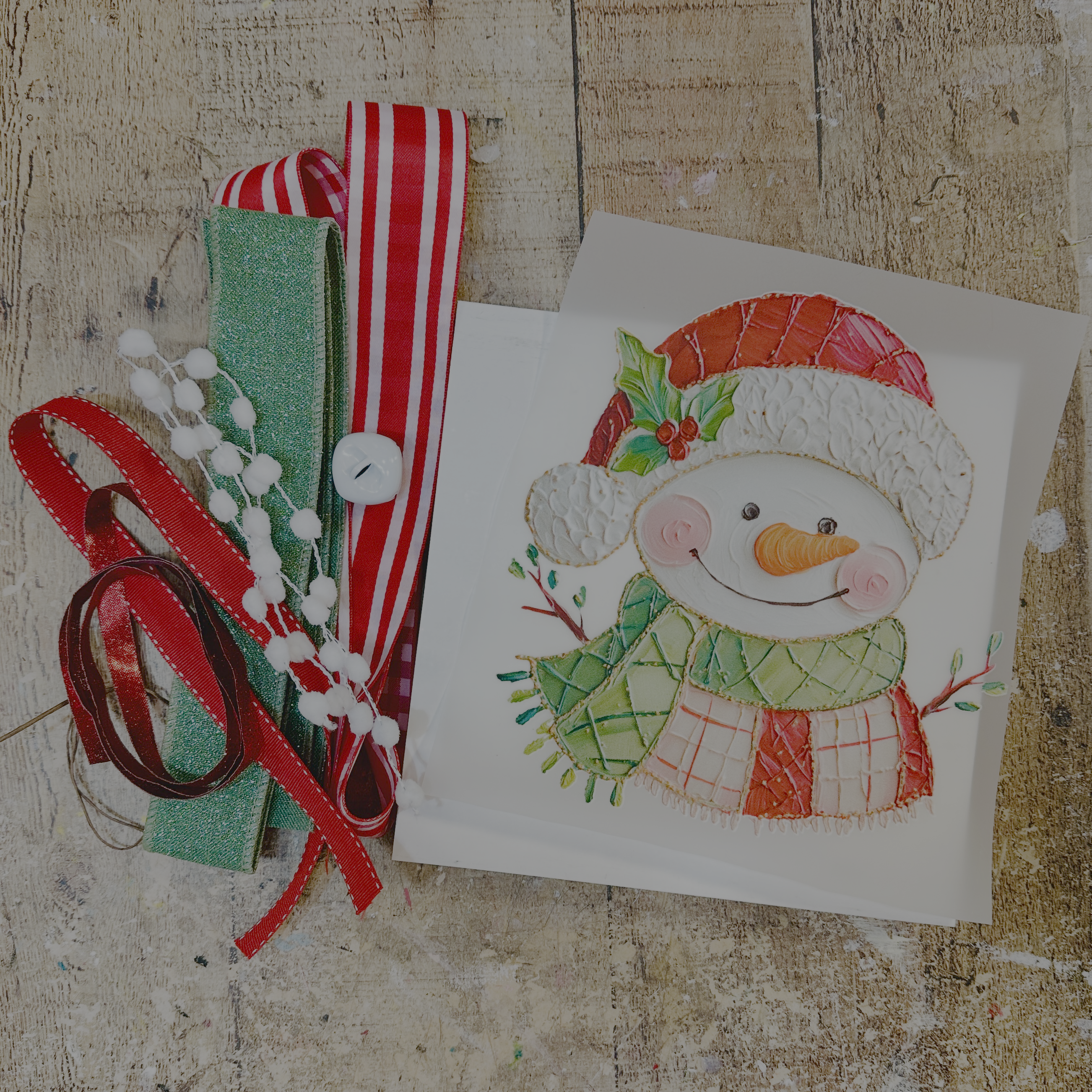 Press and Print Party | Snowman DTF, Wood and Embellishments | DIY Kit