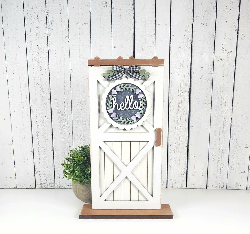 Interchangeable Barn Door Wood Sign | DIY Kits