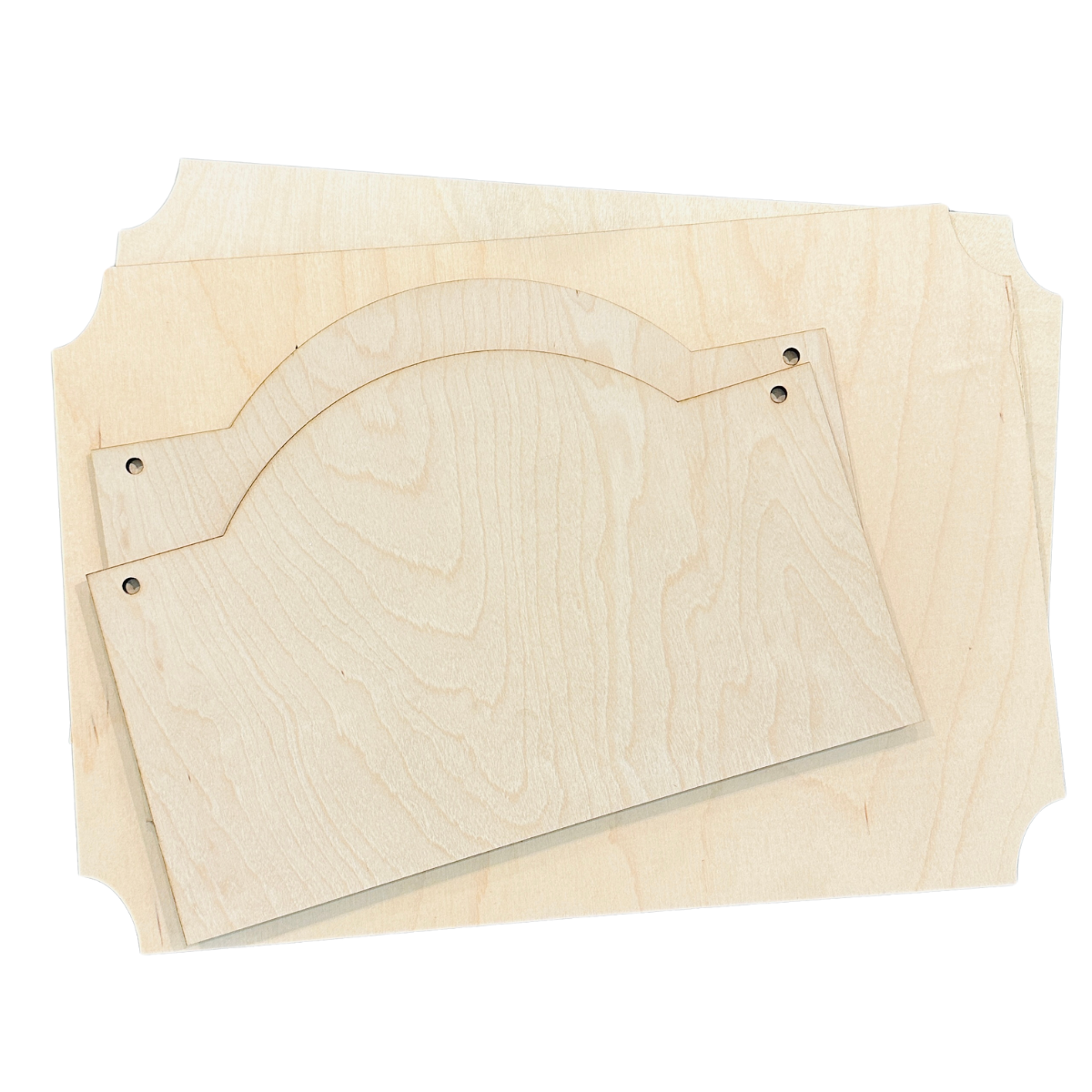 Double Sign Blanks Wood Cutout | DIY Kits