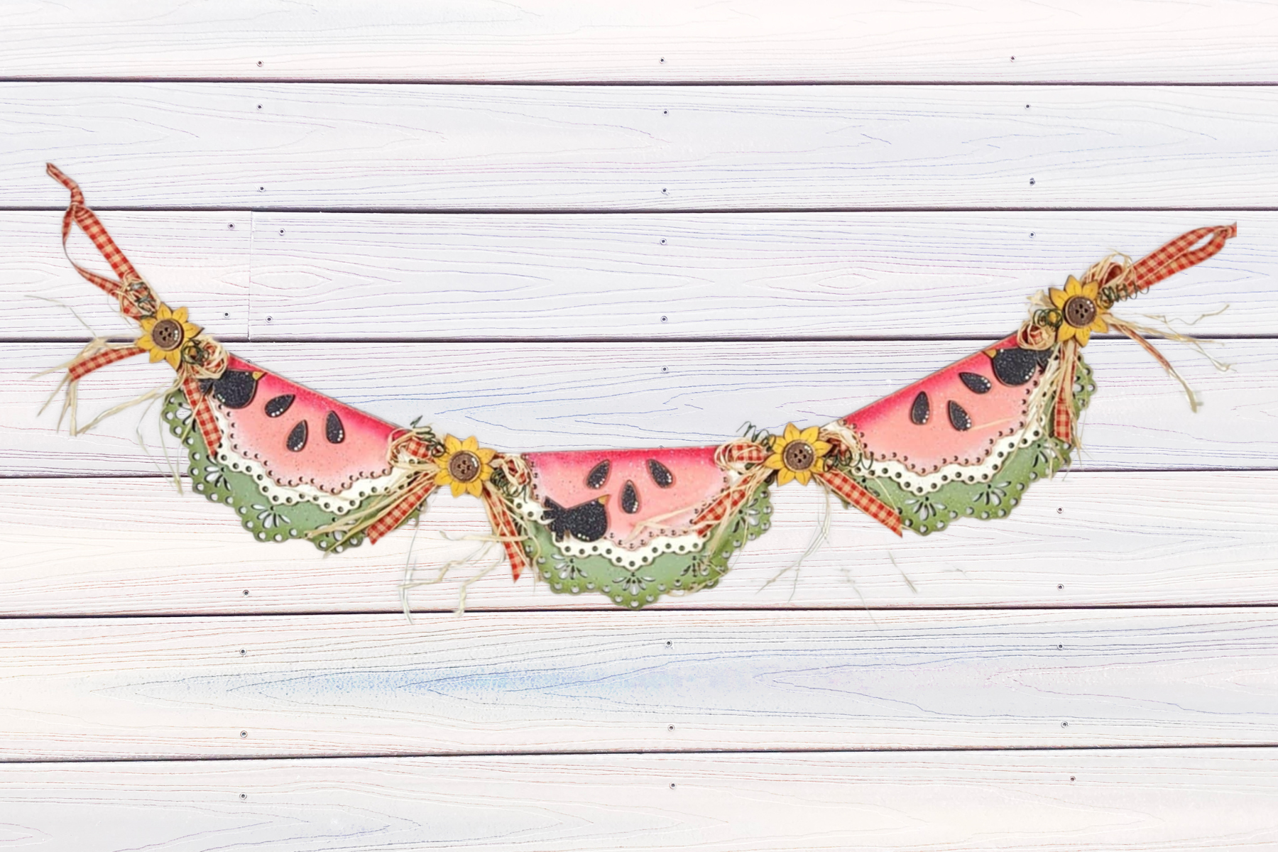 Watermelon Slice Banner Wood Craft Blank | DIY Kits