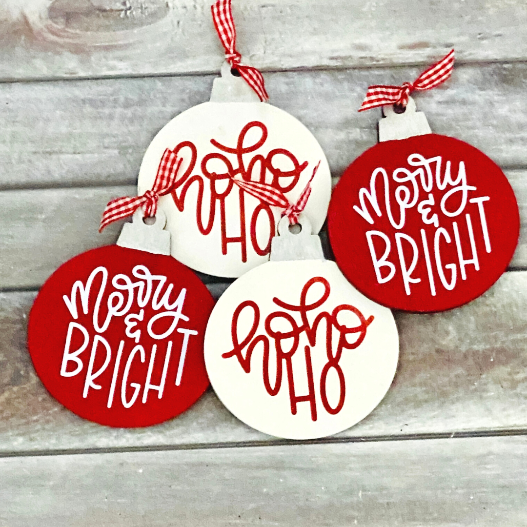 Round Wood Ornament Coasters| DIY KIT