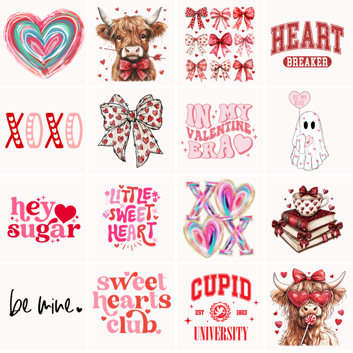Valentine Large DTF Bundle | DTF Transfers
