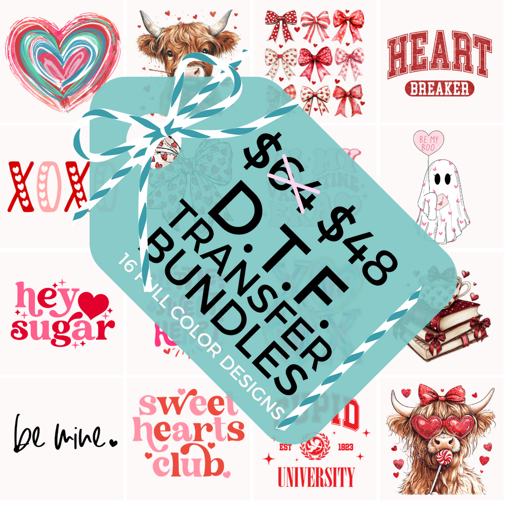 Valentine Large DTF Bundle | DTF Transfers