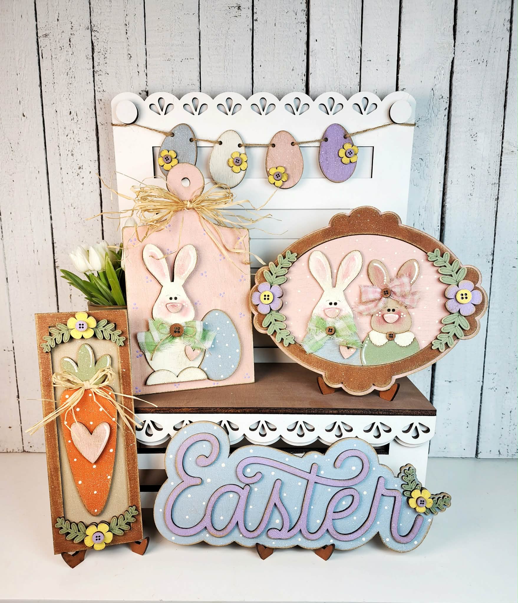 Easter Tiered Tray Decor Bundle | DIY Kits