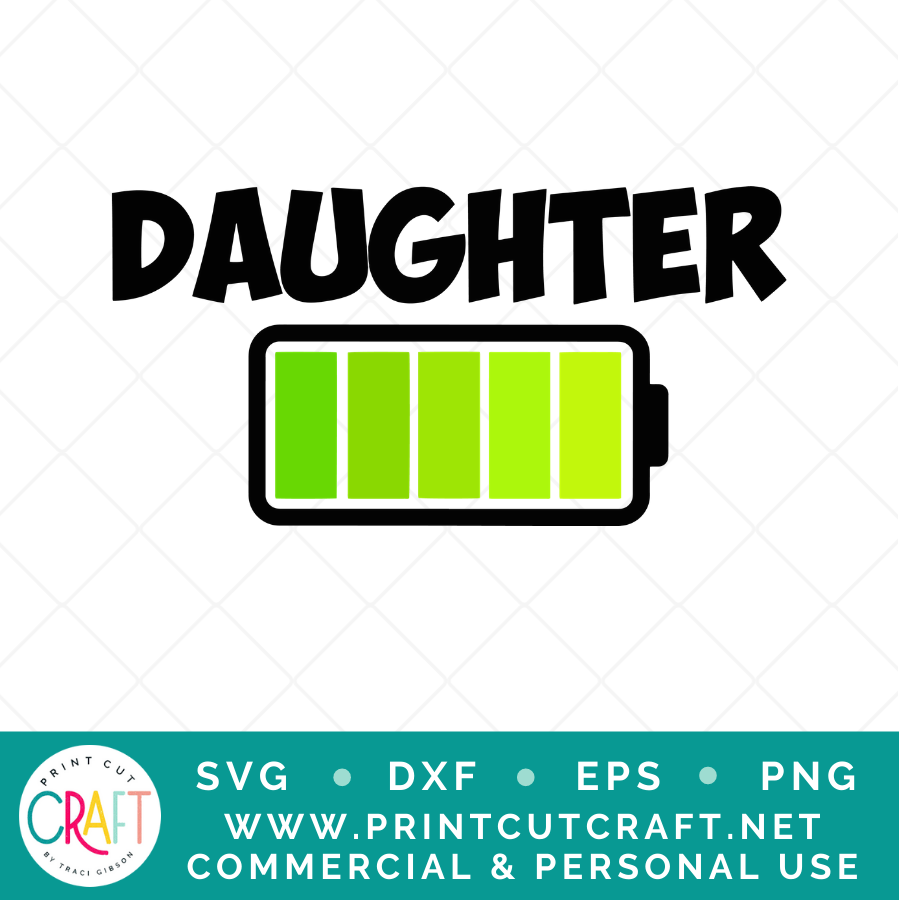 Battery SVG / Kids SVG / Family SVG