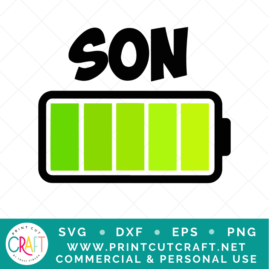 Battery SVG / Kids SVG / Family SVG