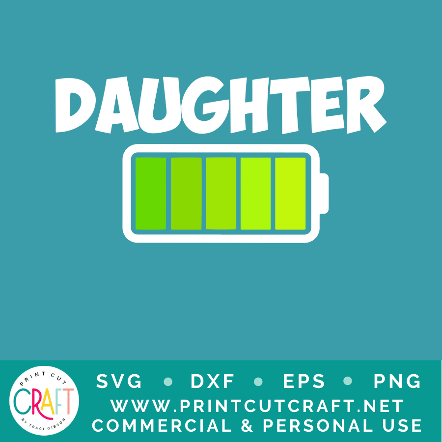 Battery SVG / Kids SVG / Family SVG