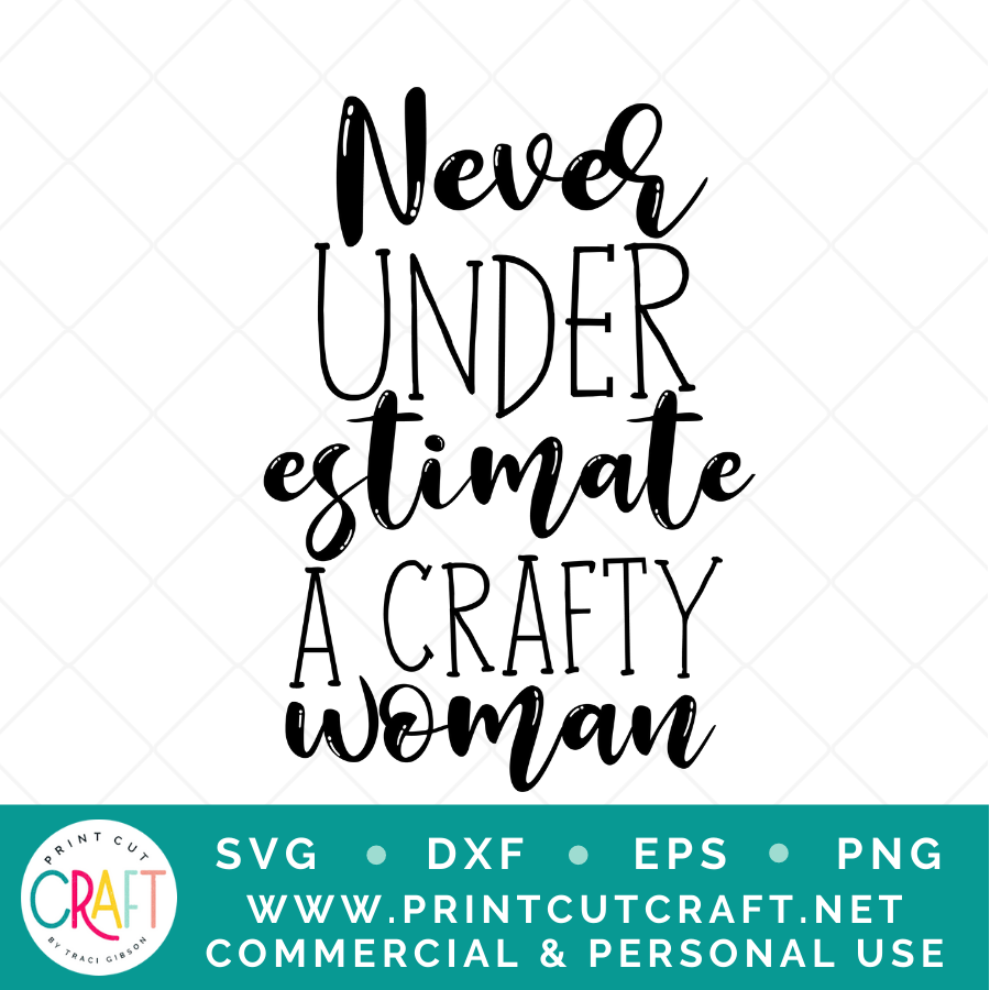 Never Underestimate SVG / Crafts SVG / Hobby SVG