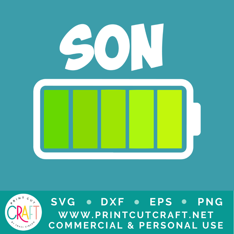 Battery SVG / Kids SVG / Family SVG