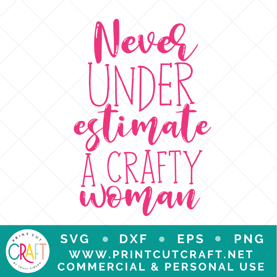 Never Underestimate SVG / Crafts SVG / Hobby SVG