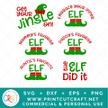 Christmas Elf Bundle SVG PNG DXF EPS