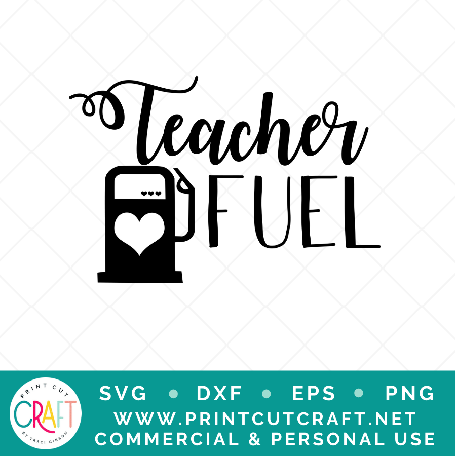 Teacher Fuel SVG PNG DXF EPS