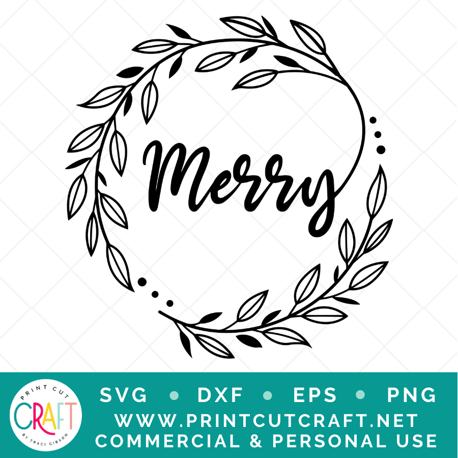 Merry SVG / Christmas SVG / Holiday SVG