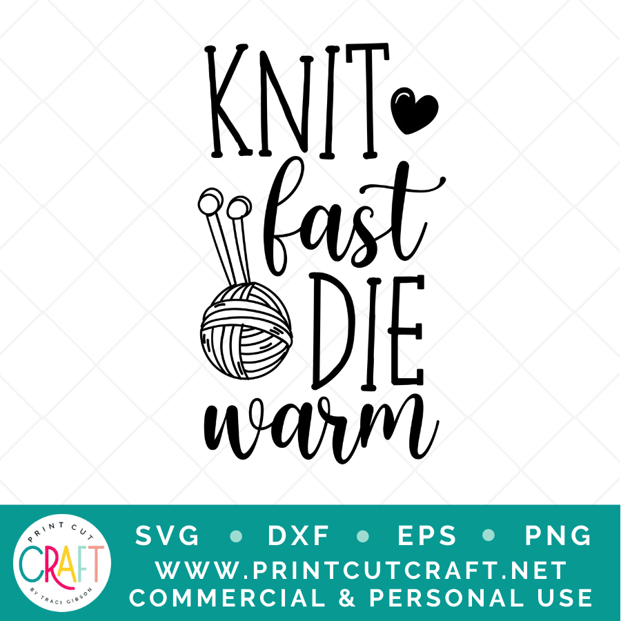 Knit Fast SVG / Hobby SVG / Work SVG