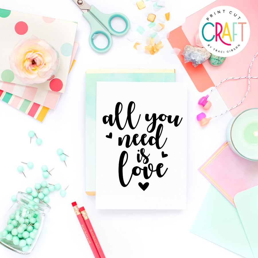 All You Need Is Love SVG PNG DXF EPS