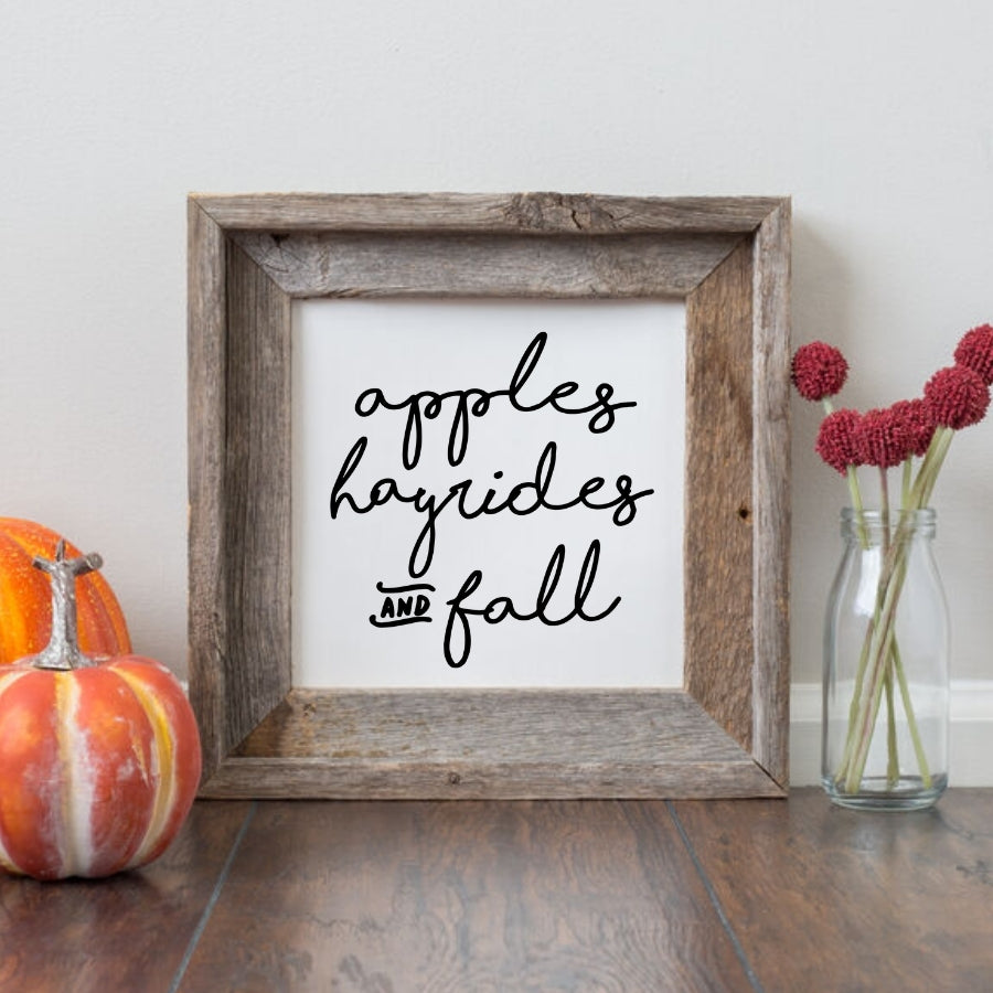 Apples Hayrides and Fall SVG PNG DXF EPS