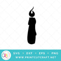 Candle SVG PNG DXF EPS