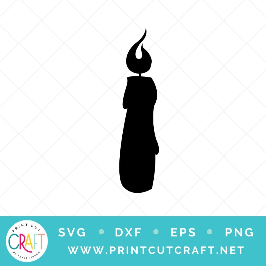 Candle SVG PNG DXF EPS