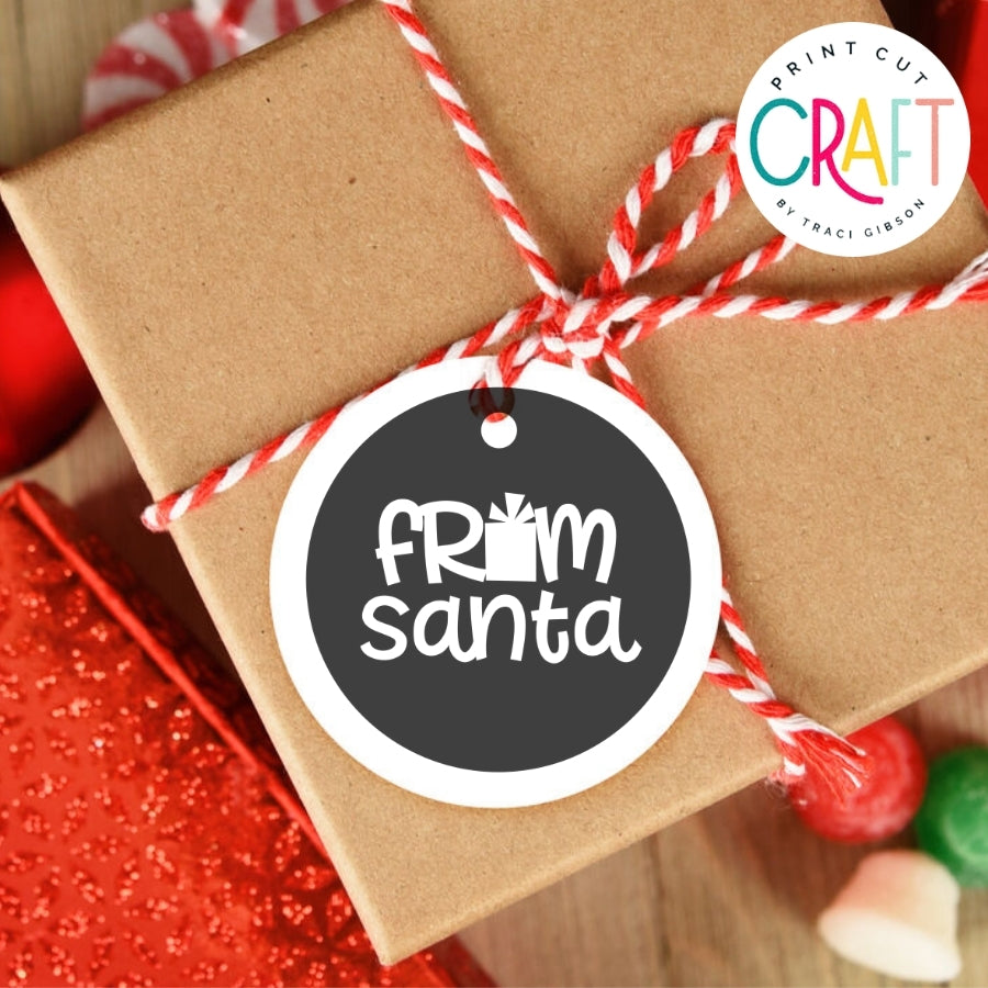 Christmas Holiday Gift Tags SVG PNG DXF EPS