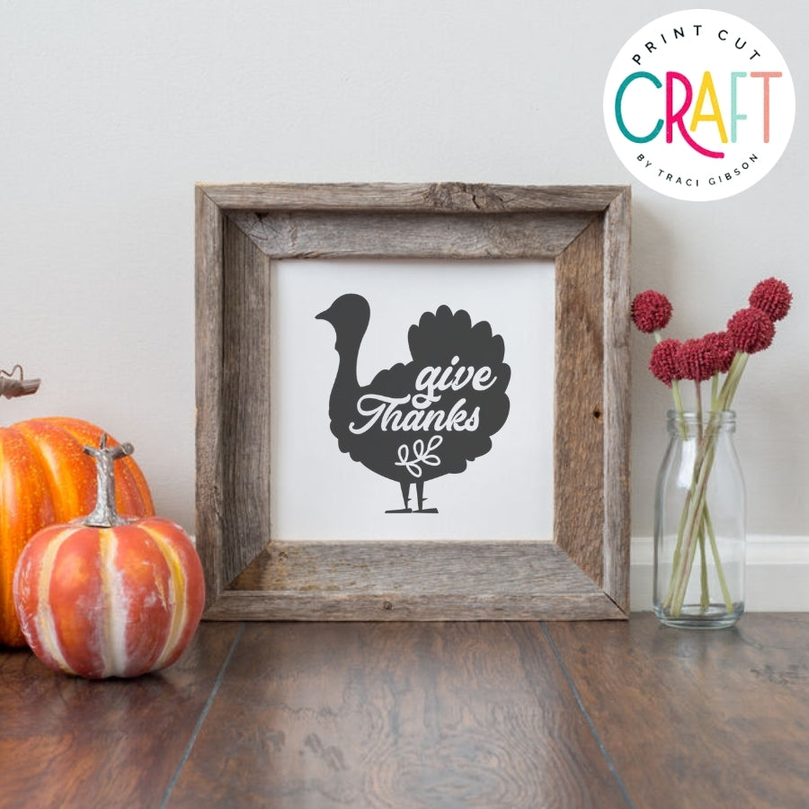 Give Thanks SVG PNG DXF EPS