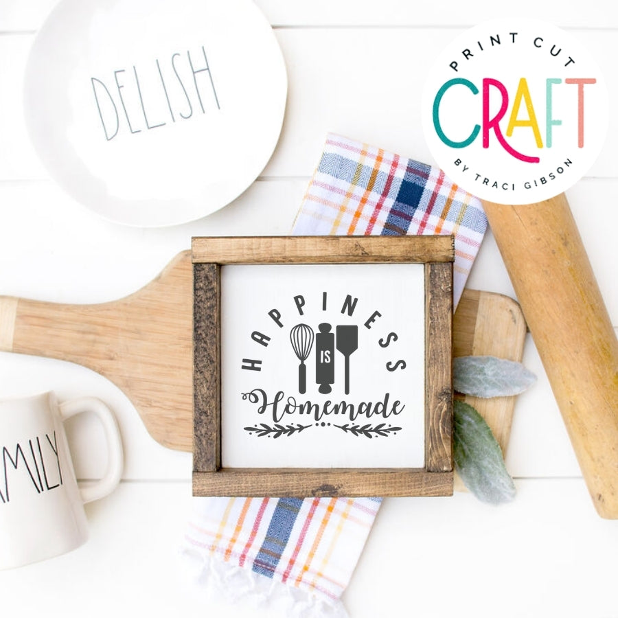 Happiness Is Homemade SVG PNG DXF EPS
