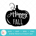 Happy Fall SVG PNG DXF EPS