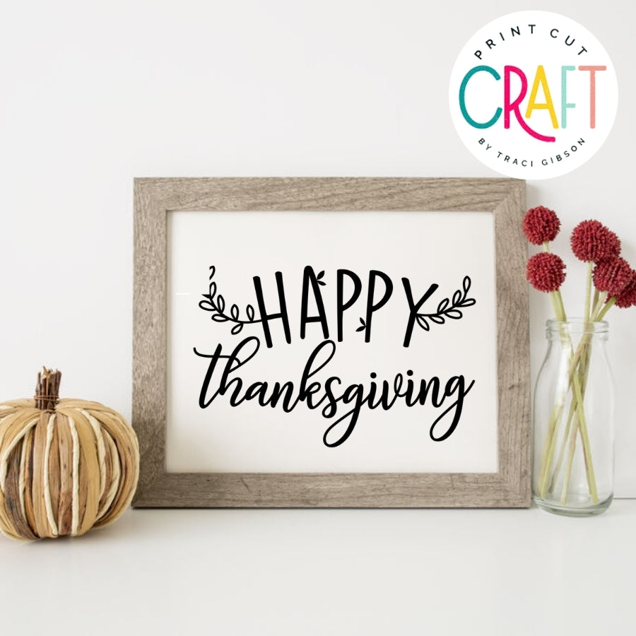 Happy Thanksgiving SVG PNG DXF EPS