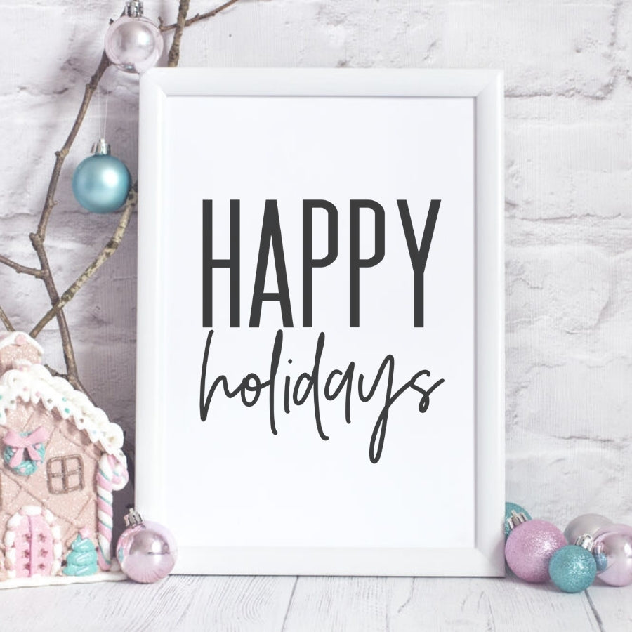 Happy Holidays SVG PNG EPS DXF