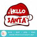 Hello Santa SVG PNG DXF EPS