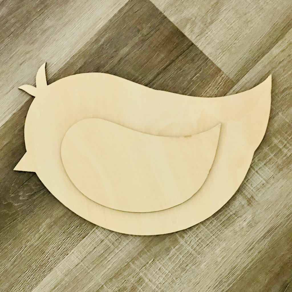 Bird Sign Topper | Wood Craft Blank