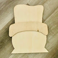 Snowman Head Topper | Wood Craft Blank