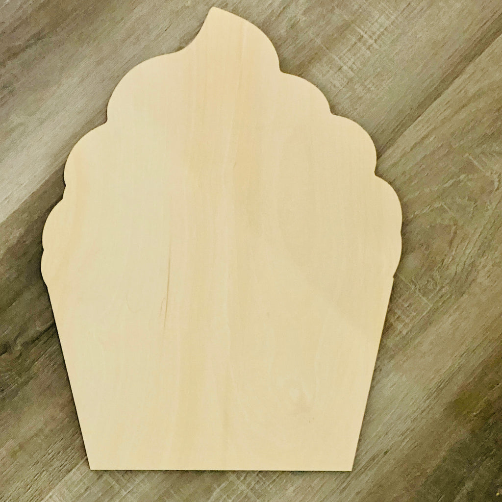 Cupcake Topper | Wood Craft Blank