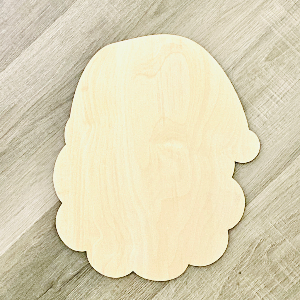 Santa Face Topper | Wood Craft Blank