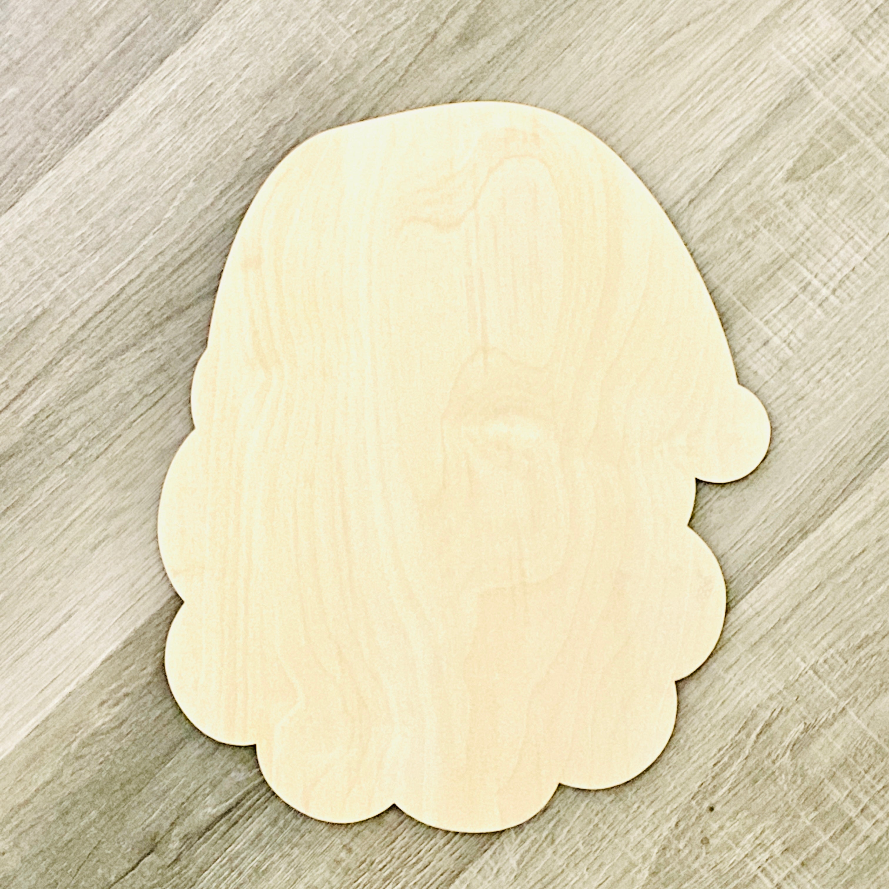 Santa Face Topper | Wood Craft Blank