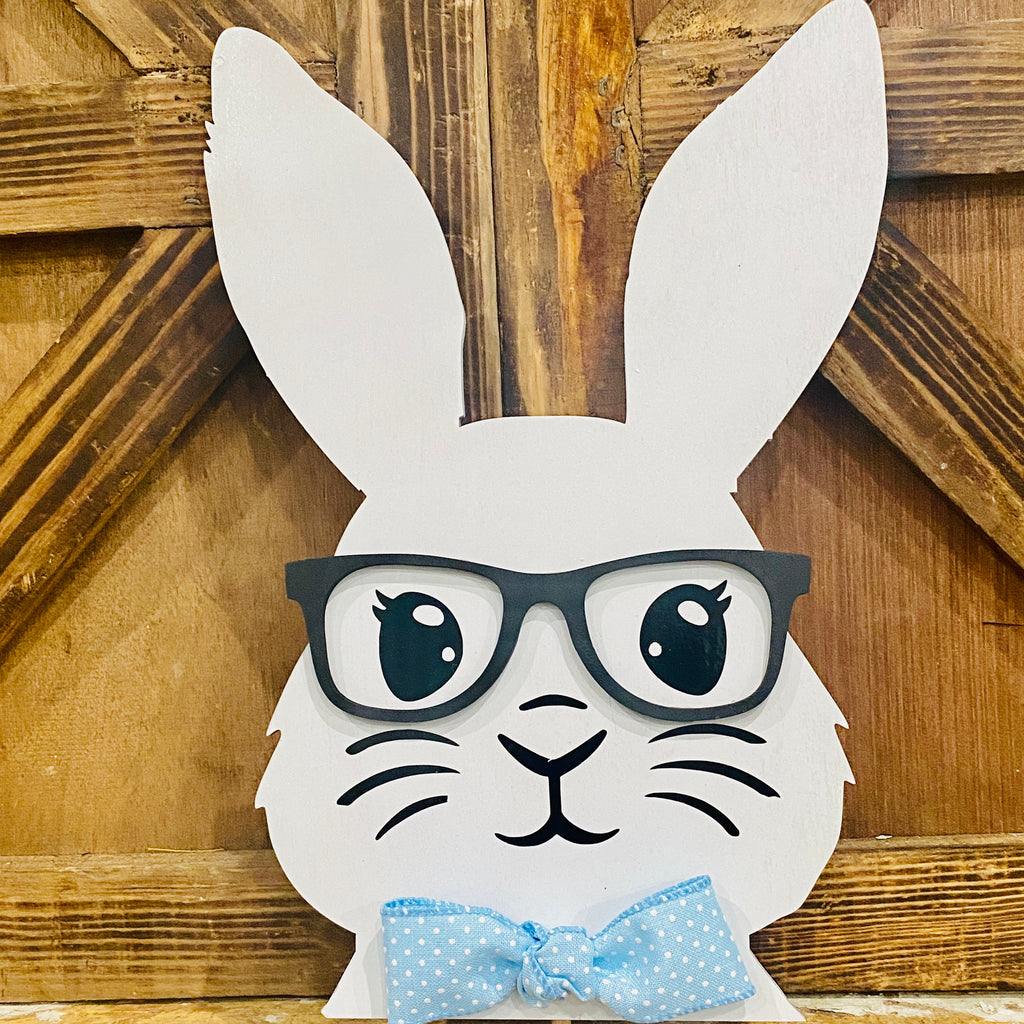 Glasses for Bunny Face Candlestick Topper | Wood Craft Blank