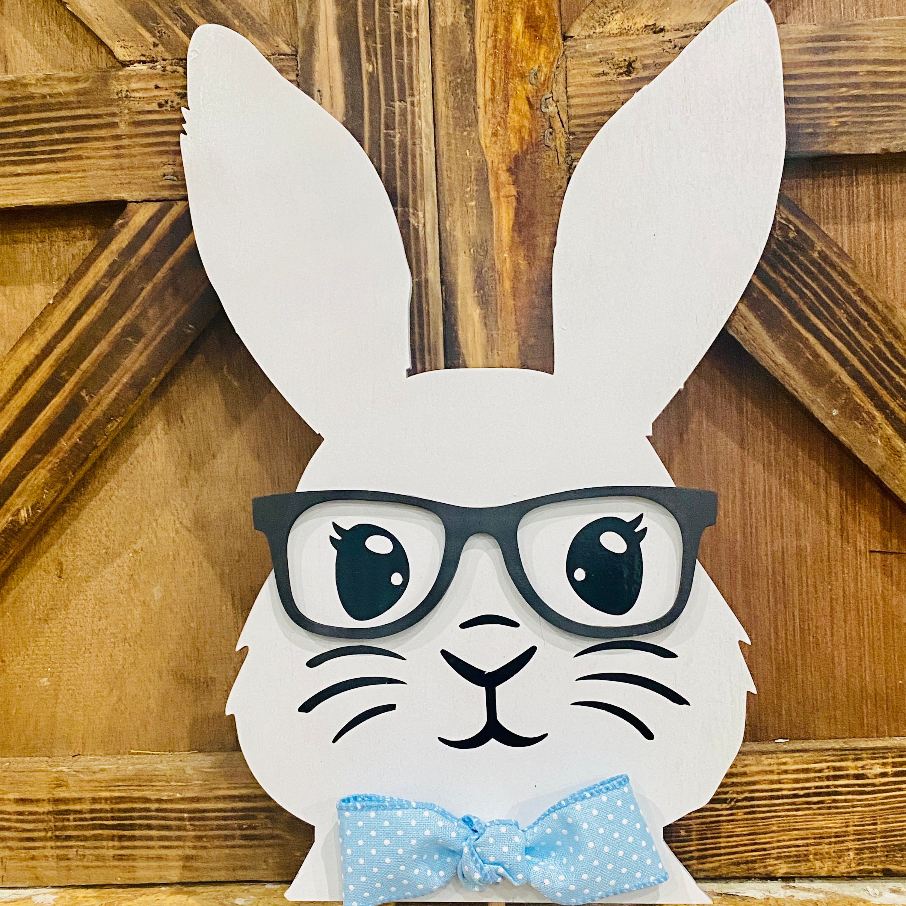Glasses for Bunny Face Candlestick Topper | Wood Craft Blank