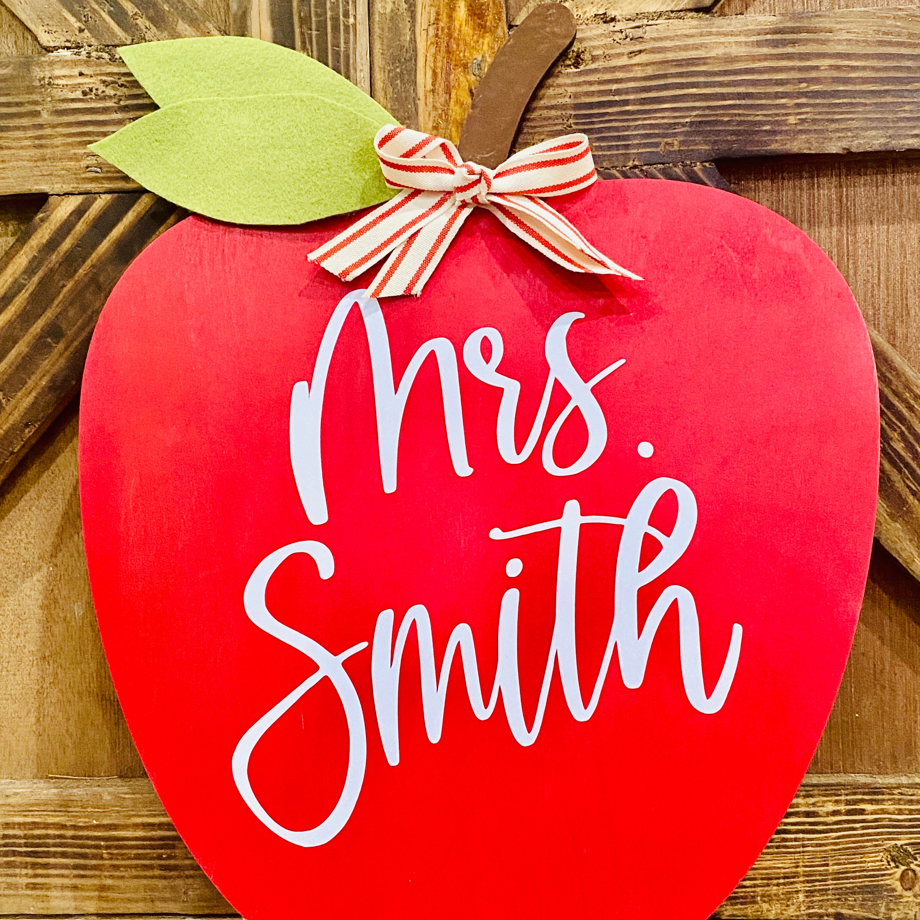 Apple Sign Topper | Wood Craft Blank