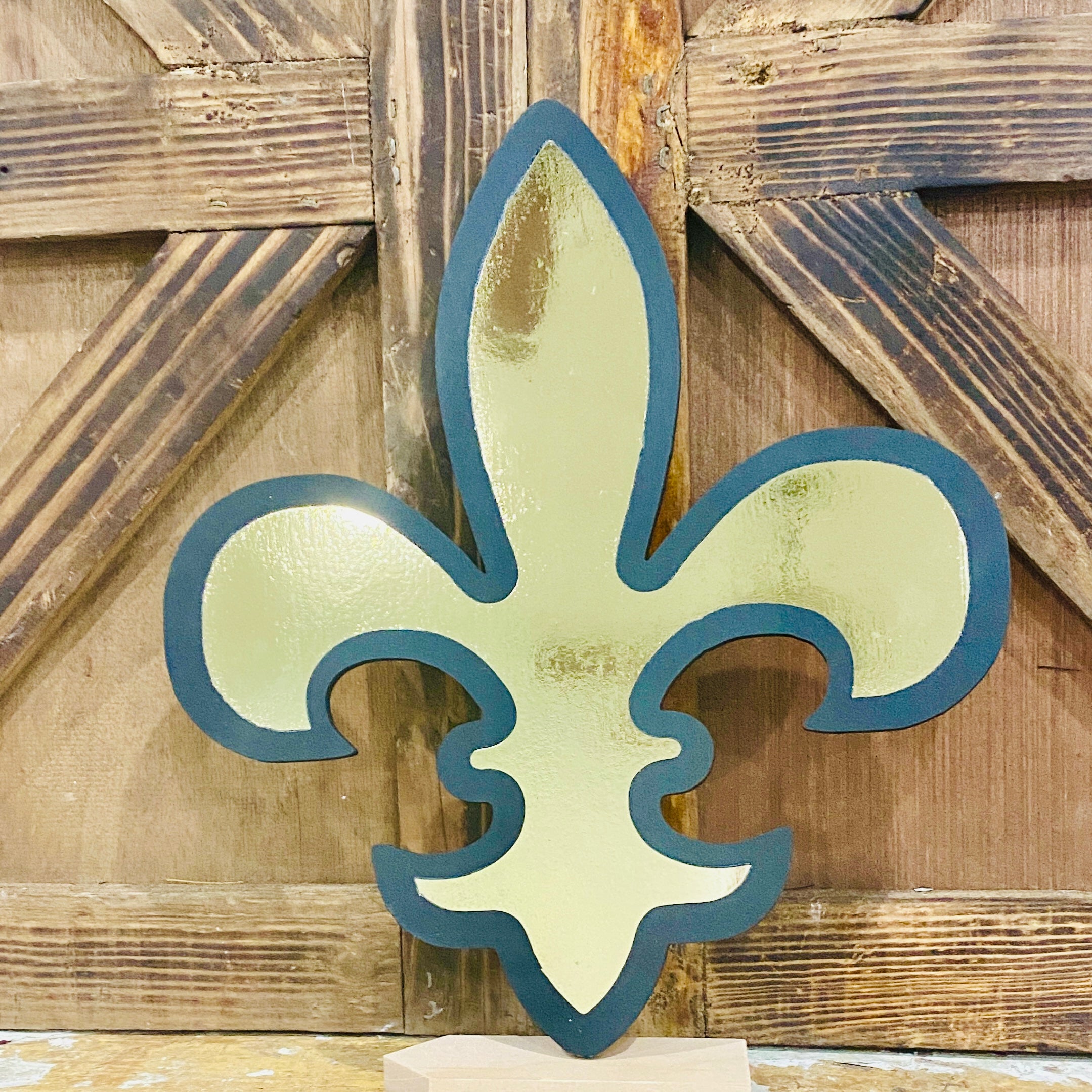 Fleur De Lis Sign Topper | Wood Craft Blank