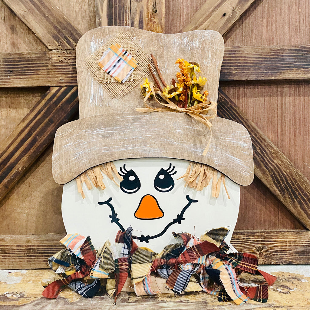 Scarecrow Head Topper | Wood Craft Blank