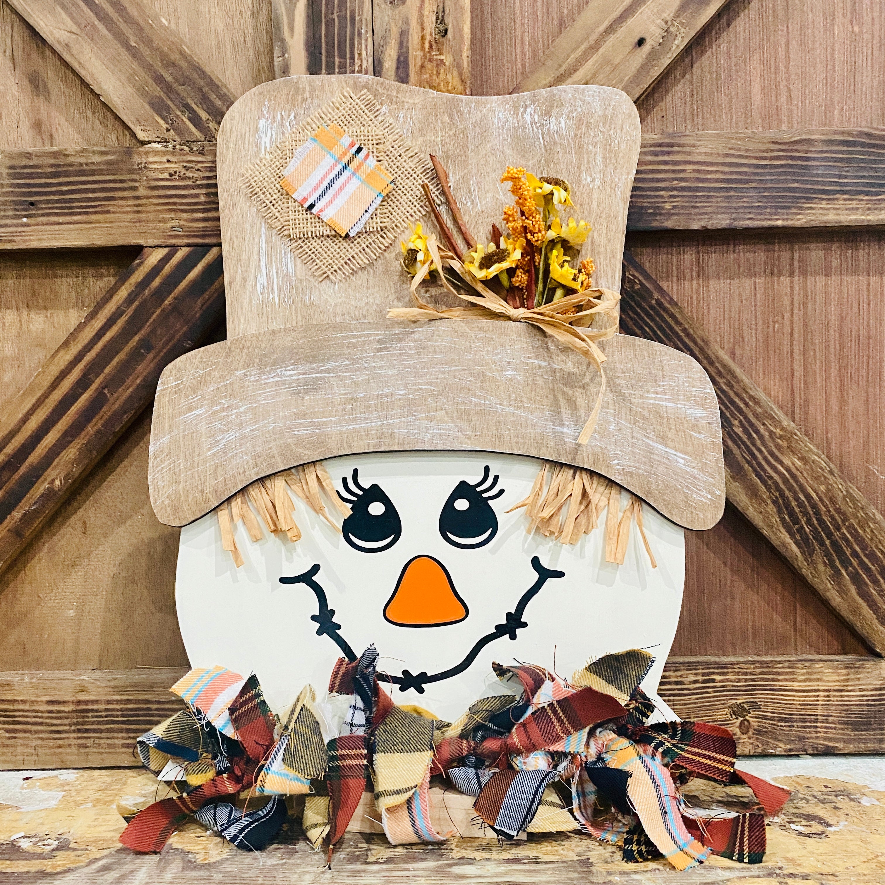 Scarecrow Head Topper | Wood Craft Blank