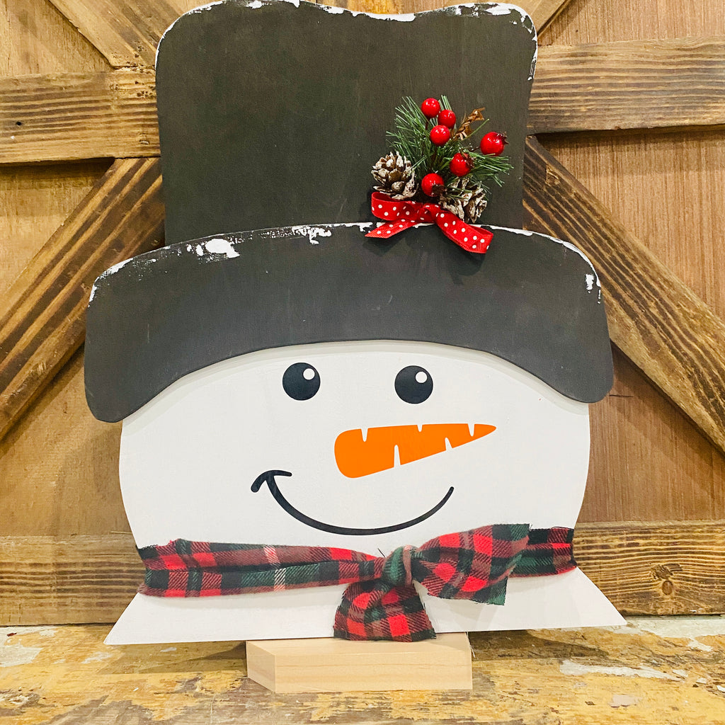 Snowman Head Topper | Wood Craft Blank