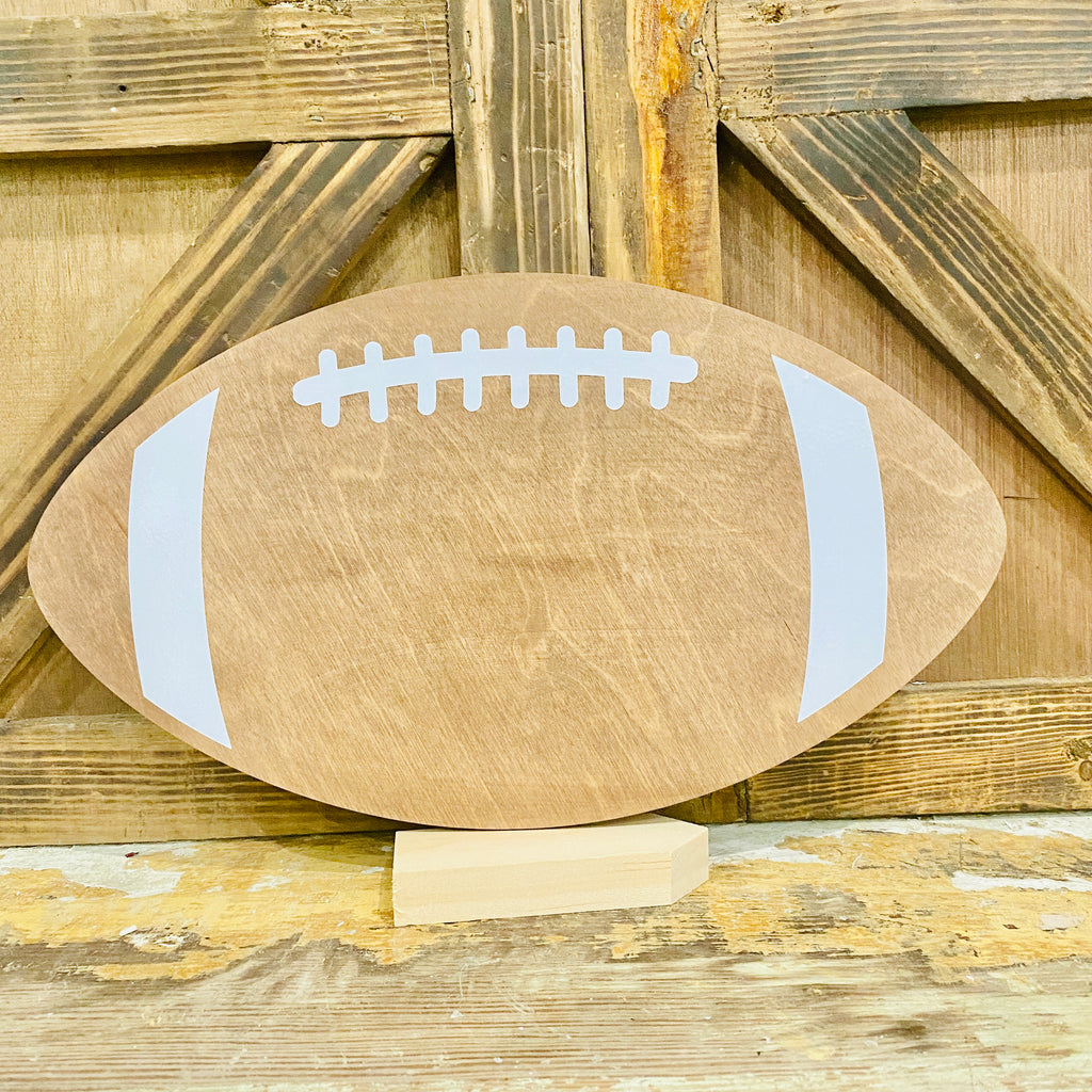Football Sign Topper | Wood Craft Blank