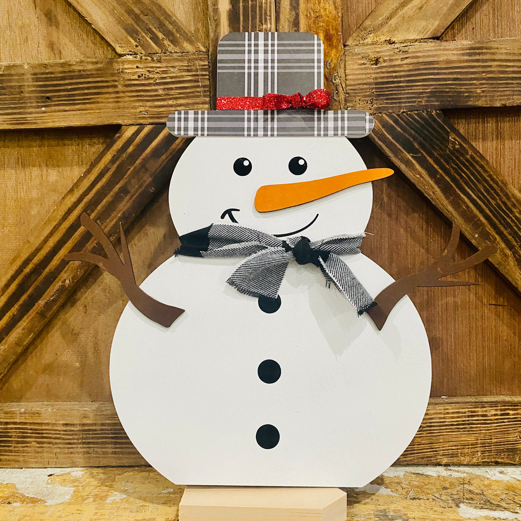 Snowman Sign Topper | Wood Craft Blank