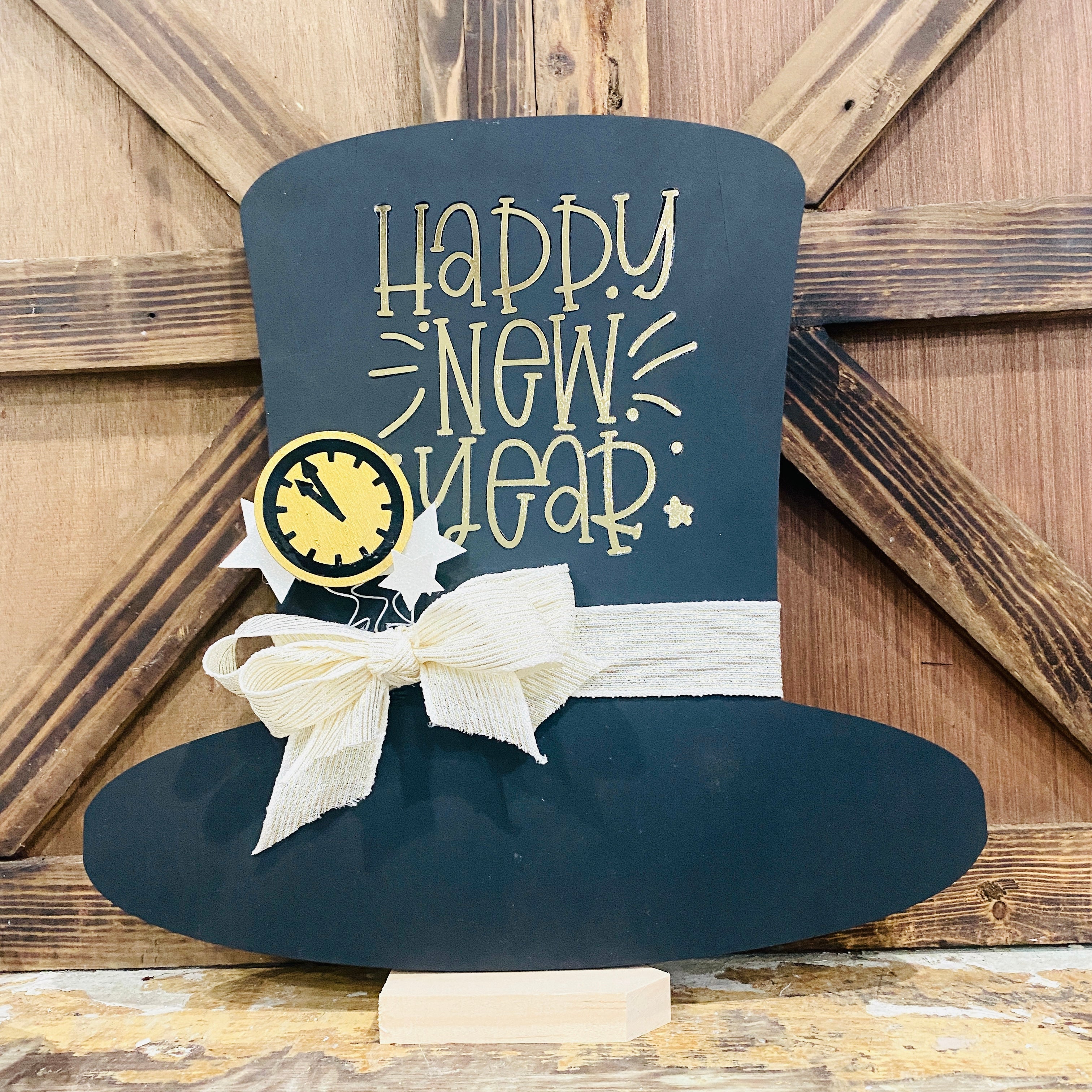 Top Hat Sign Topper | Wood Craft Blank
