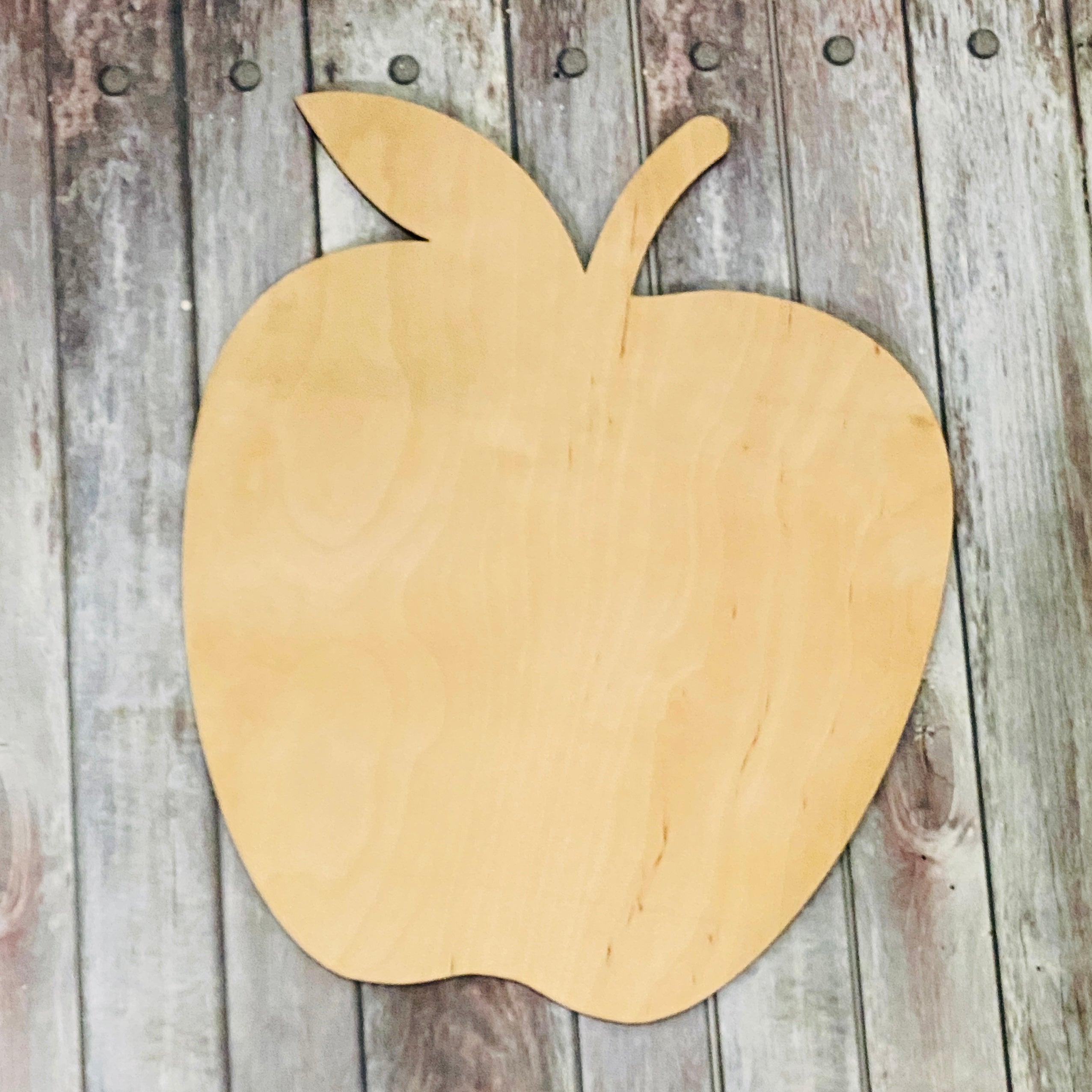 Apple Sign Topper | Wood Craft Blank