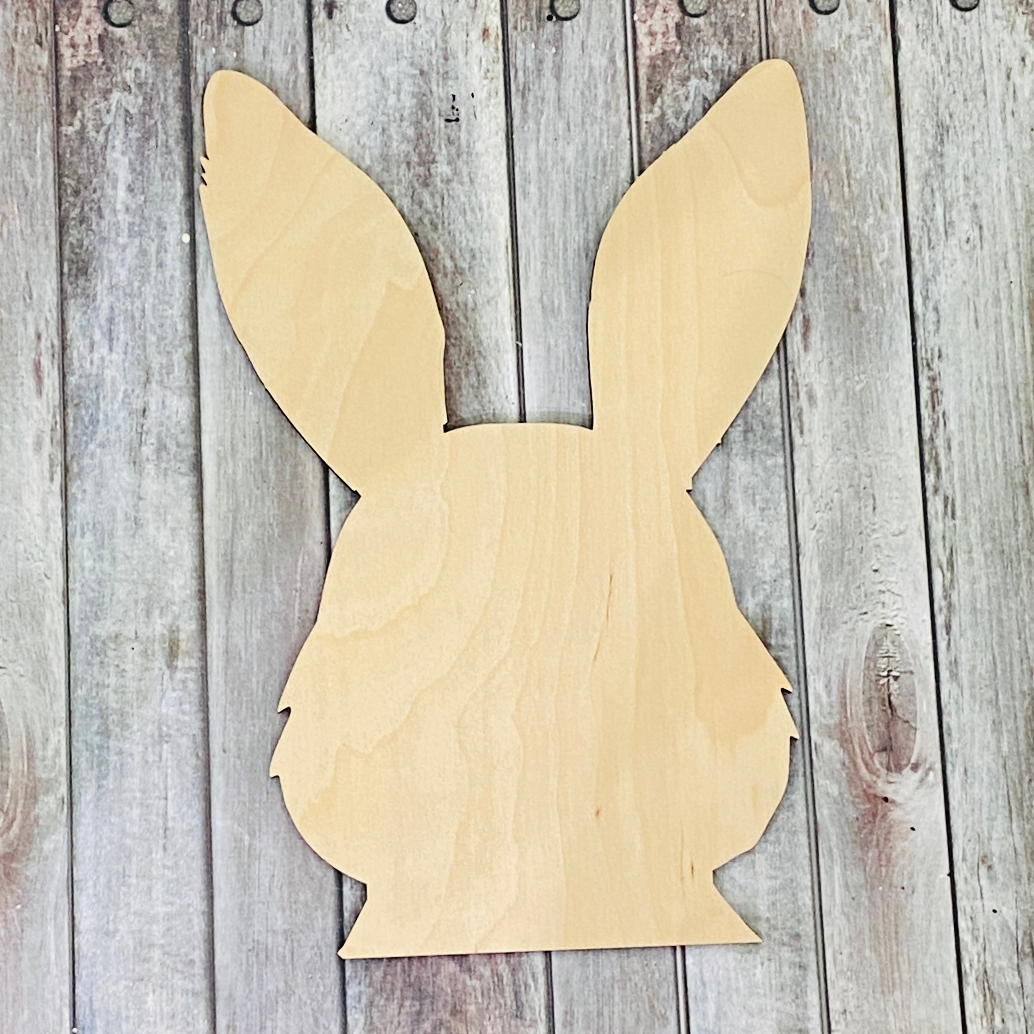 Bunny Face Sign Topper | Wood Craft Blank