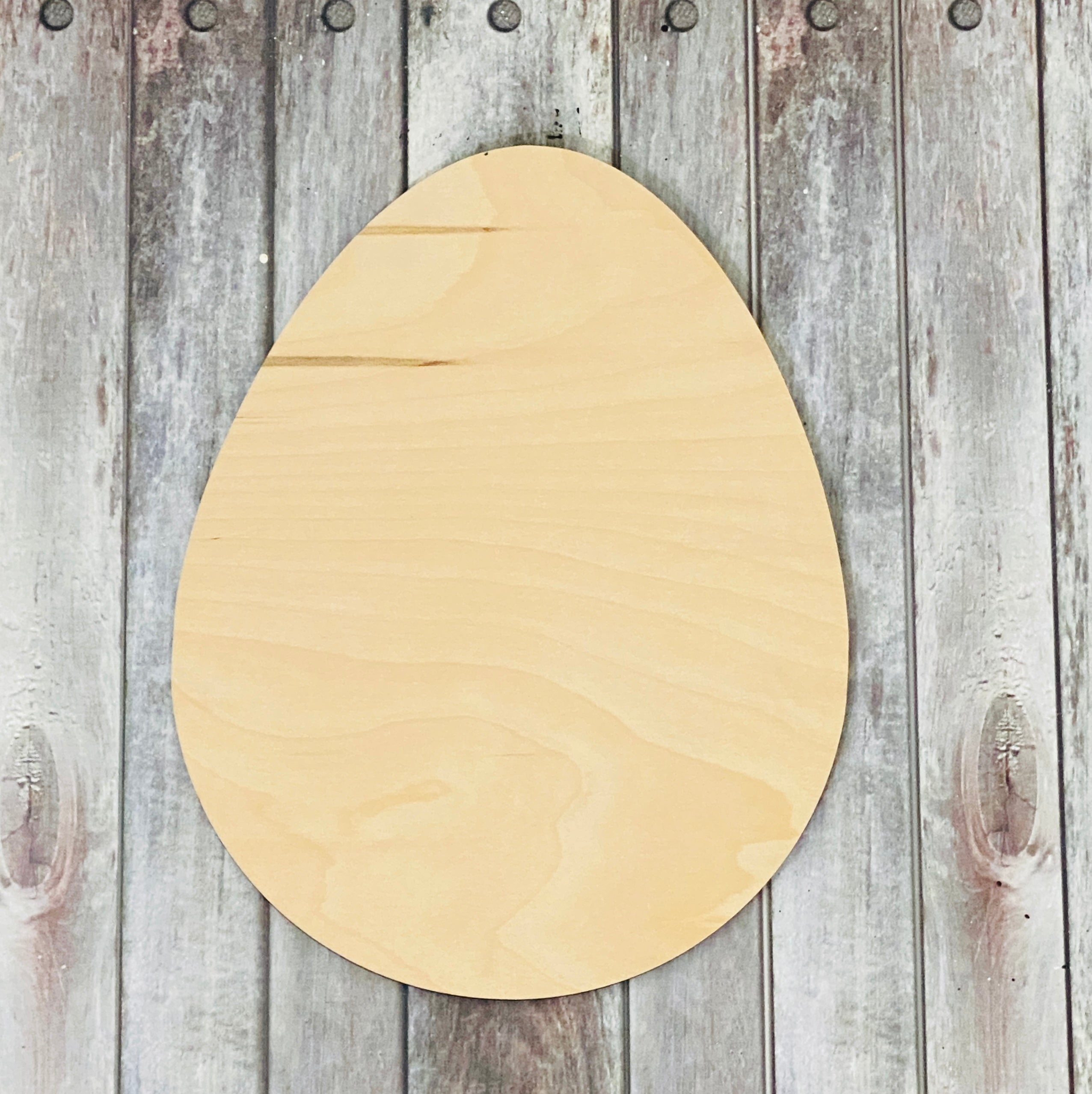 Egg Sign Topper | Wood Craft Blank